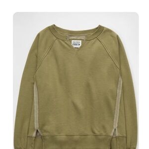 American Eagle Outfitters Olive Green Sweatshirt